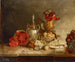 Natuurtafereel met fruit en een urn - Theodore Clement Steele — weergave van het kunstwerk