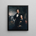 M. en mevrouw Daniel T. MacFarlan - Theodore E. Pine — ingelijst kunstwerk aan de muur