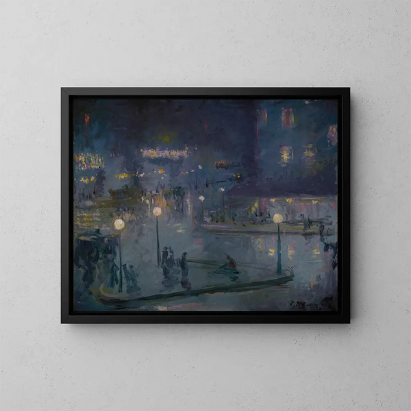 Place de Rome 's nachts - Theodore Earl Butler — ingelijst kunstwerk aan de muur