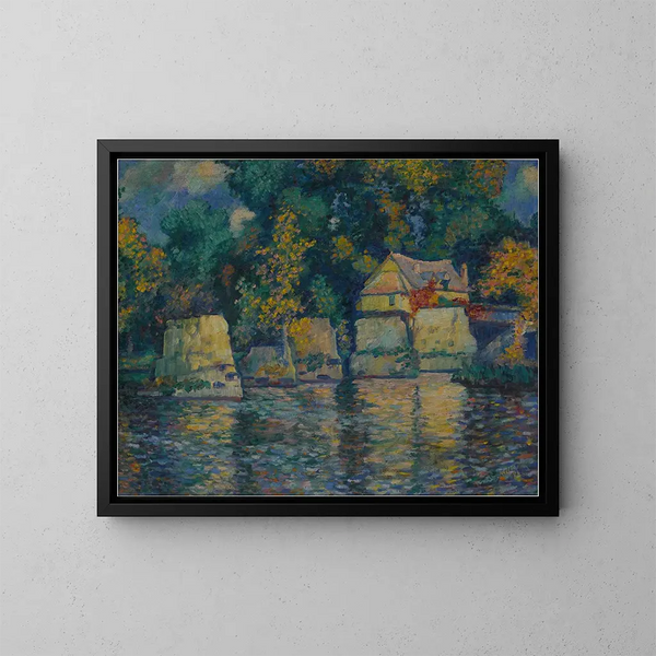 Pont rouge à Vernon - Theodore Earl Butler — ingelijst kunstwerk aan de muur