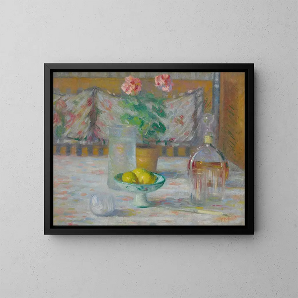 Natuurschilderij met citroenen - Theodore Earl Butler — ingelijst kunstwerk aan de muur