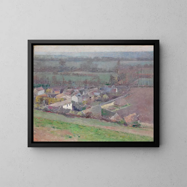 Een vogelvluchtzicht - Theodore Robinson — ingelijst kunstwerk aan de muur