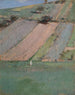 Giverny aan de flank van de heuvel - Theodore Robinson — weergave van het kunstwerk