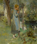 Aan de rivierkant - Theodore Robinson — weergave van het kunstwerk