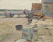 Vissershutten in Frankrijk - Theodore Robinson — weergave van het kunstwerk