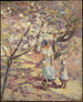 In de boomgaard - Theodore Robinson — weergave van het kunstwerk