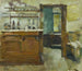 Le bar de l'Hôtel Baudy, Giverny - Theodore Robinson — weergave van het kunstwerk