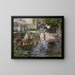Pré Trognon en zijn dochter bij de brug - Theodore Robinson — ingelijst kunstwerk aan de muur