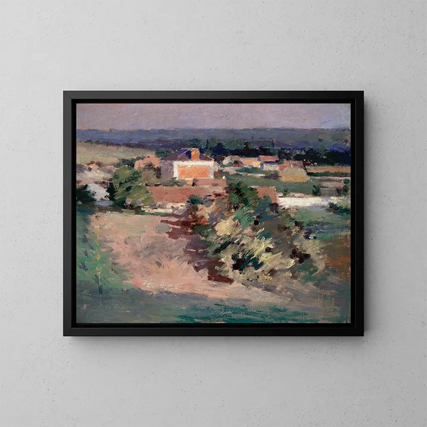 La Maison Rouge - Theodore Robinson — ingelijst kunstwerk aan de muur