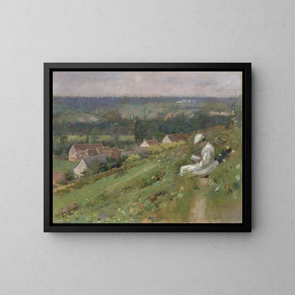 La vallée d'Arconville - Theodore Robinson — ingelijst kunstwerk aan de muur