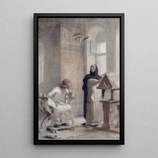 Thobald Chartran - Esquisse pour lescalier de la Sorbonne Louis IX labbaye de Royaumont.webp