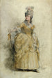 Portrait Painting of Réjane 1856-1920 in stage costume - Théobald Chartran — artwork view