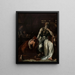 Priam die Achilles vraagt om het lichaam van Hector - Thobald Chartran — ingelijst kunstwerk aan de muur