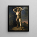 Academie van naakte man met zwaard - Théodore Géricault — ingelijst kunstwerk aan de muur