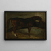 Bruine paard - Théodore Géricault — ingelijst kunstwerk aan de muur