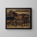 Paard bruin in de stallen - Théodore Géricault — ingelijst kunstwerk aan de muur