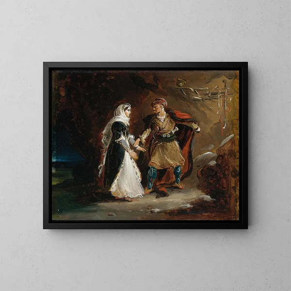 La Fiancée d'Abydos - Théodore Géricault — ingelijst kunstwerk aan de muur