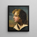 Portret van jonge jongen op profiel - Théodore Géricault — ingelijst kunstwerk aan de muur