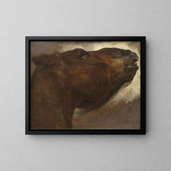 Studie van een dode paard - Théodore Géricault — ingelijst kunstwerk aan de muur