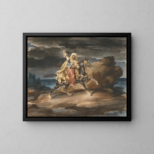 Le Giaour - Théodore Géricault — ingelijst kunstwerk aan de muur