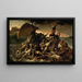 Le Radeau de la Méduse - Théodore Géricault — ingelijst kunstwerk aan de muur