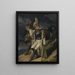 The Wounded Cuirassier Study Le Cuirassier blessé quittant le feu esquisse - Théodore Géricault — ingelijst kunstwerk aan de muur