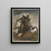 Cavalier turc au combat - Théodore Géricault — ingelijst kunstwerk aan de muur