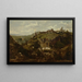 Dorp in de Auvergne - Théodore Rousseau — ingelijst kunstwerk aan de muur
