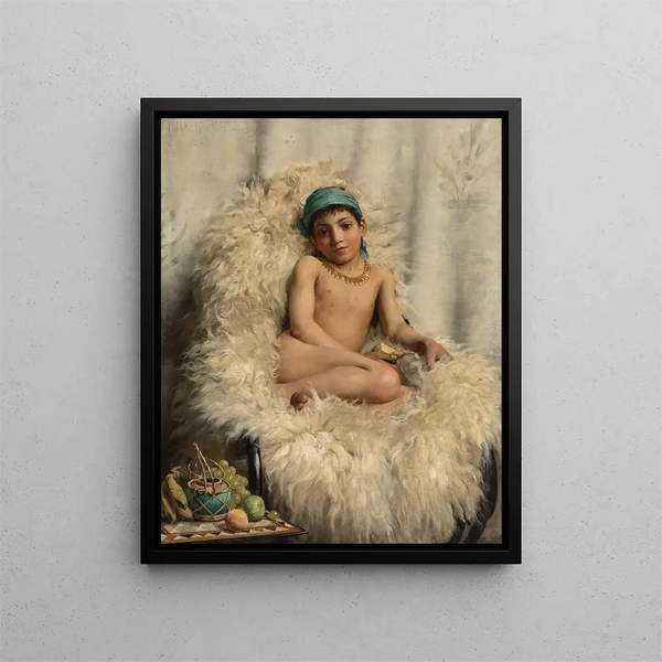 Thomas Benjamin Kennington - A youth resting on a sheepskin.webp