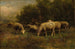 Schapen op de weide - Thomas Bigelow Craig — weergave van het kunstwerk