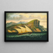 Felucca off Gibraltar - Thomas Chambers — framed artwork on a wall