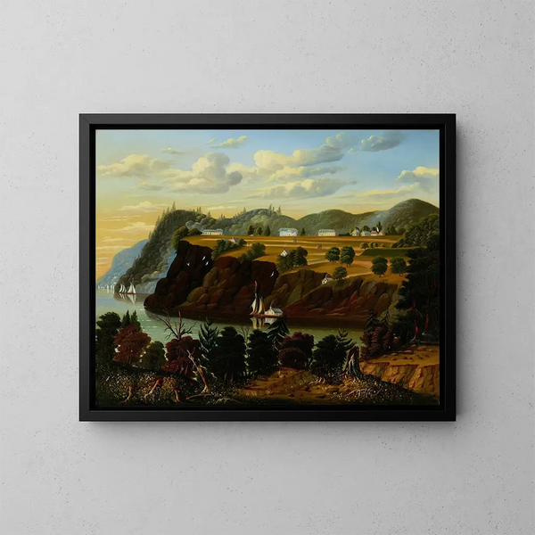 Vue de West Point - Thomas Chambers — ingelijst kunstwerk aan de muur