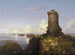van een Italiaanse kustscène met een vervallen toren - Thomas Cole — weergave van het kunstwerk