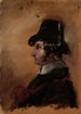 Man with a Tall Hat - Thomas Cole — artwork view