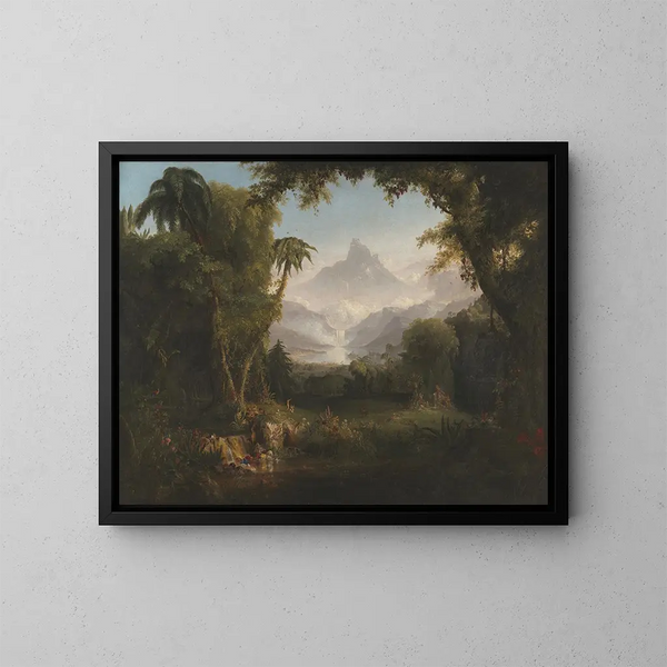 Het Tuin van Eden - Thomas Cole — ingelijst kunstwerk aan de muur