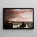 Views of Frenchmans Bay from Mt Desert Island after a gust - Thomas Cole — framed artwork on a wall