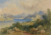 Landschap met bergmeer - Thomas Colman Dibdin — weergave van het kunstwerk