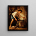 Jongen drummer - Thomas Couture — ingelijst kunstwerk aan de muur