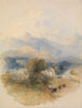 Vue depuis la maison de M. Southey à Keswick - Thomas Creswick — weergave van het kunstwerk