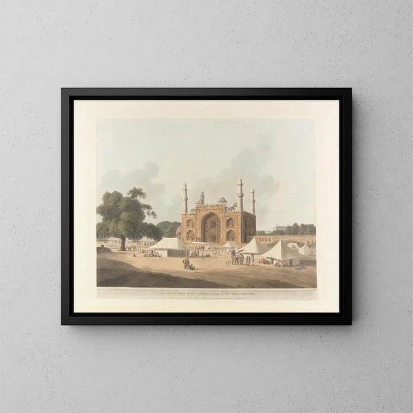 Oosterse scène Pl09 - Thomas Daniell — ingelijst kunstwerk aan de muur