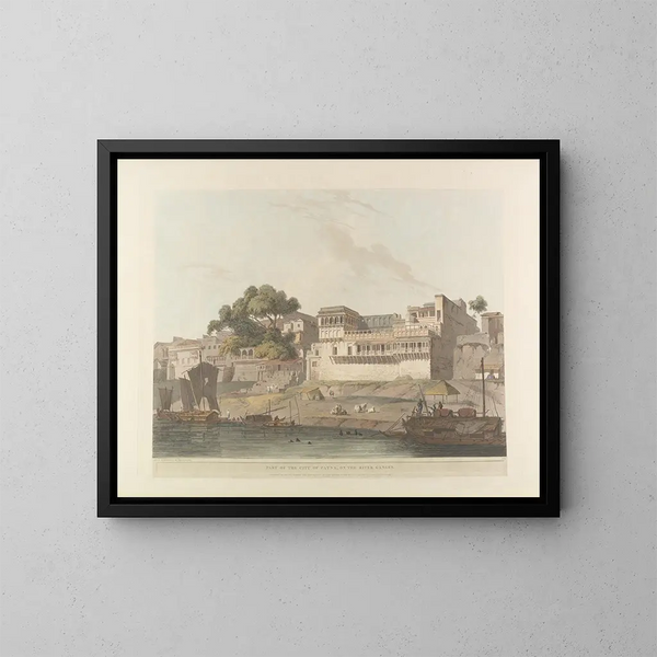 Oosterse scène Pl10 - Thomas Daniell — ingelijst kunstwerk aan de muur