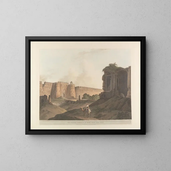 Oosterse scène Pl13 - Thomas Daniell — ingelijst kunstwerk aan de muur