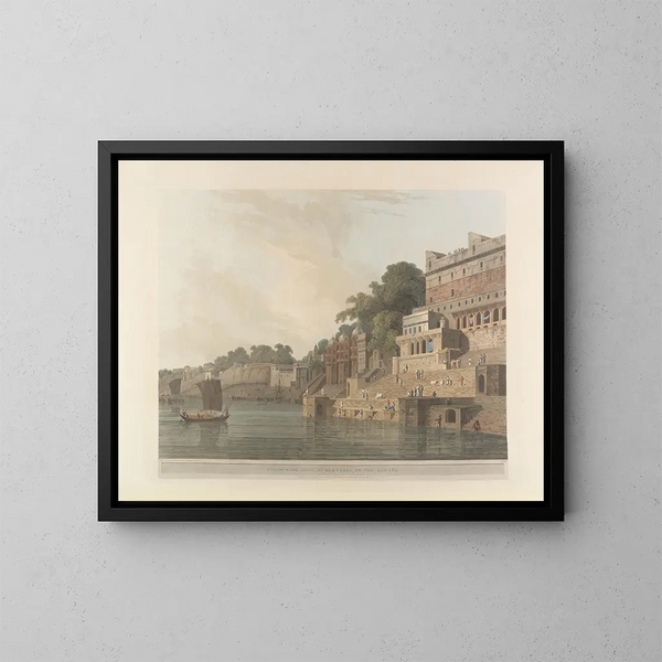 Oosterse scène Pl16 - Thomas Daniell — ingelijst kunstwerk aan de muur
