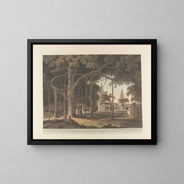 Oosterse scène Pl19 - Thomas Daniell — ingelijst kunstwerk aan de muur