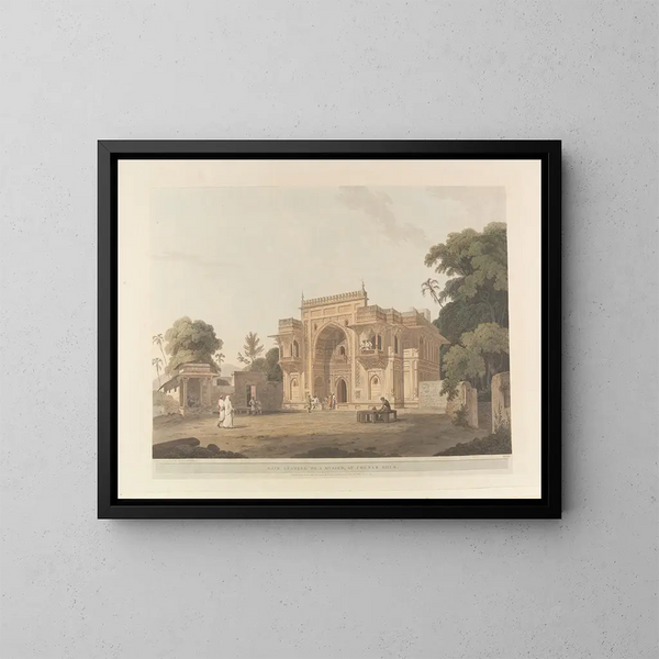 Oosterse scène Pl24 - Thomas Daniell — ingelijst kunstwerk aan de muur