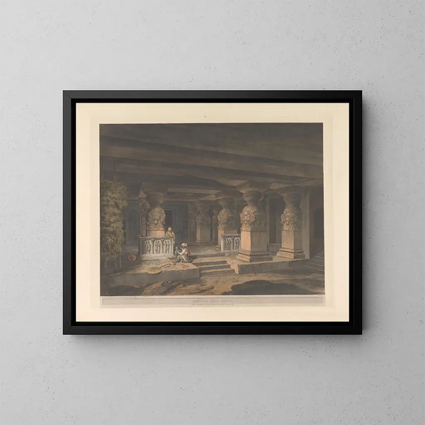 Oosterse scène Pl30 - Thomas Daniell — ingelijst kunstwerk aan de muur