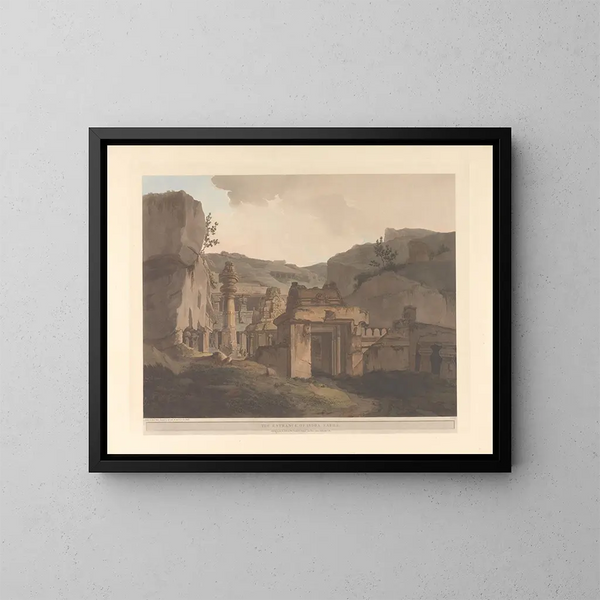 Oosterse scène Pl31 - Thomas Daniell — ingelijst kunstwerk aan de muur