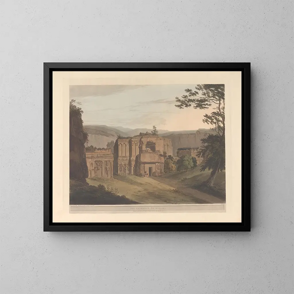 Oosterse scène Pl37 - Thomas Daniell — ingelijst kunstwerk aan de muur