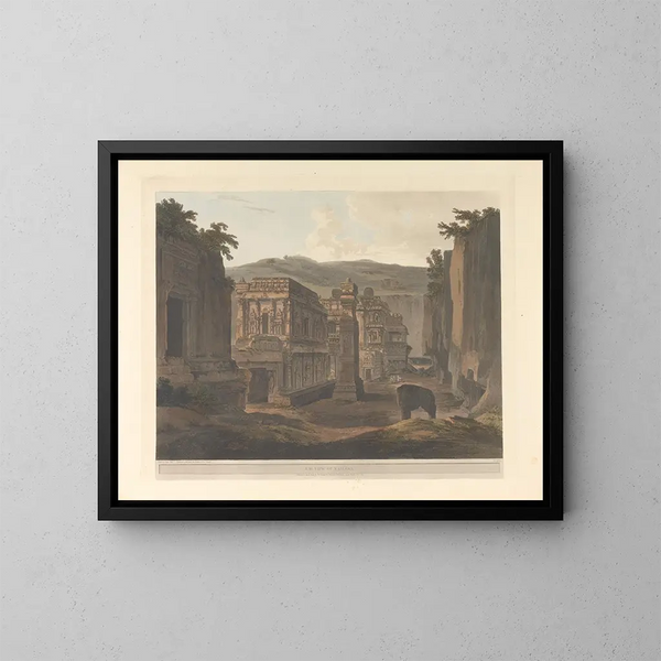 Oosterse scène Pl38 - Thomas Daniell — ingelijst kunstwerk aan de muur