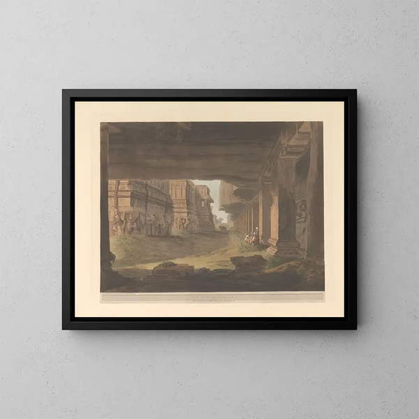 Oosterse scène Pl39 - Thomas Daniell — ingelijst kunstwerk aan de muur